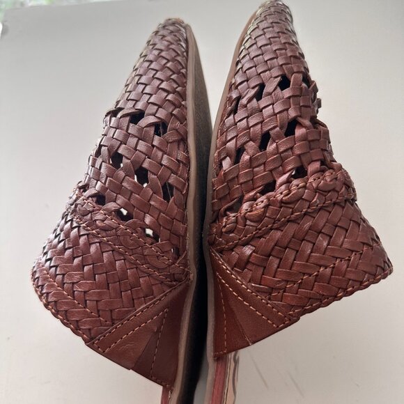 Sam‎ Eldeman Women's Natalya Woven Leather Mules - Picture 8 of 9